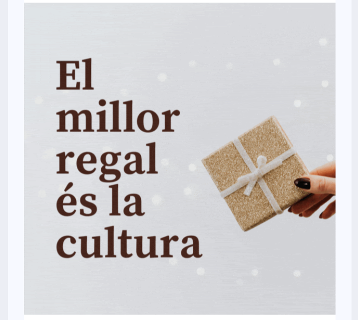 Regala cultura con las tarjetas regalo del IVC!