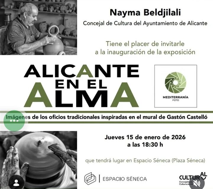«Alicante en el Alma» muestra los oficios tradicionales alicantinos en Espacio Séneca del 15 de enero al 22 de febrero