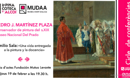 El conservador del Museo del Prado Pedro J. Martínez Plaza analitzarà la figura d’Emilio Sala i la seua recent consolidació en la col·lecció nacional