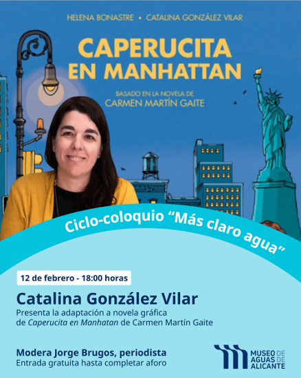 Presentación de la novela gráfica “Caperucita en Manhattan”, de Catalina González y Helena Bonastre: jueves 12 de febrero a las 18:00 horas