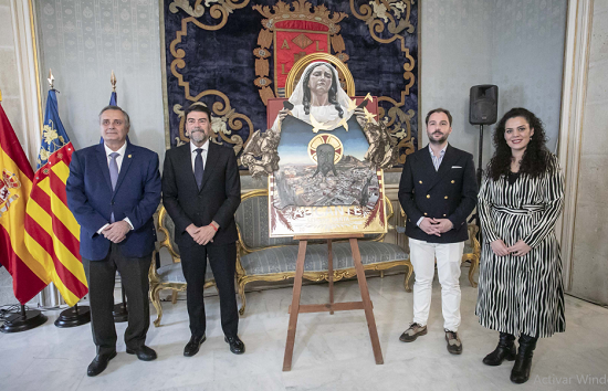 Alicante anuncia la Semana Santa 2026 con un cartel innovador y tradicional con la imagen de la Santa Mujer Verónica