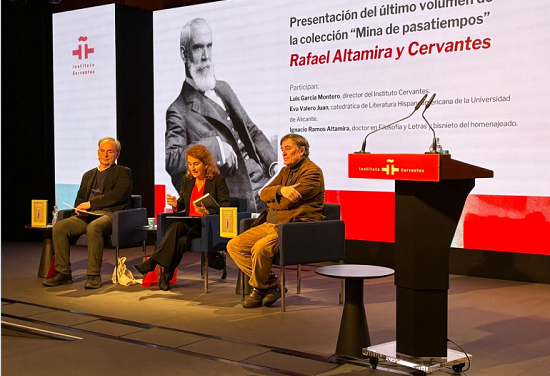 Eva Valero e Ignacio Ramos Rafael Altamira desgranan en un libro cómo Rafael Altamira legó una ingente colección de textos cervantinos a modo de homenaje al autor de “El Quijote”