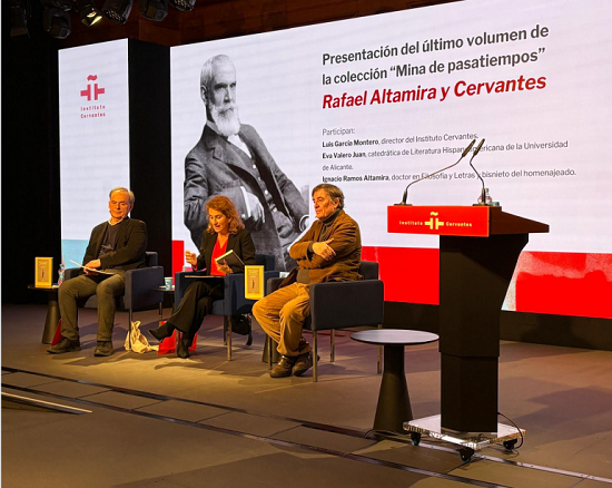 Eva Valero e Ignacio Ramos Rafael Altamira desgranan en un libro cómo Rafael Altamira legó una ingente colección de textos cervantinos a modo de homenaje al autor de “El Quijote”