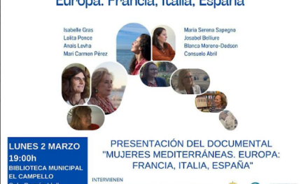 El Campello estrena el lunes el quinto capítulo del documental “Mujeres Mediterráneas”, que dedica a Europa