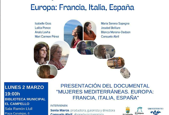 El Campello estrena el lunes el quinto capítulo del documental “Mujeres Mediterráneas”, que dedica a Europa