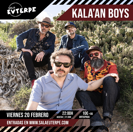 Kala’an Boys y Guaraná este fin de semana en Sala Euterpe