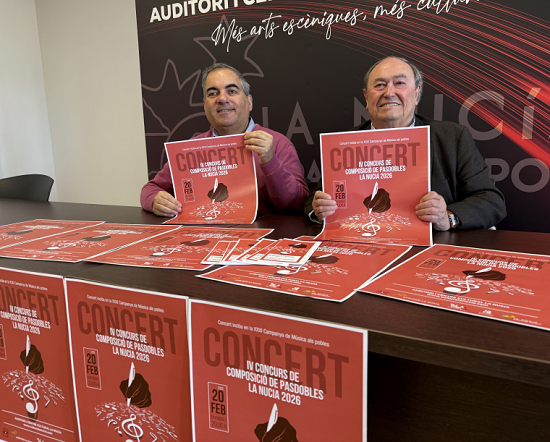 Concierto gratuito del “IV Concurso de Pasodobles” con la Unió Musical este viernes