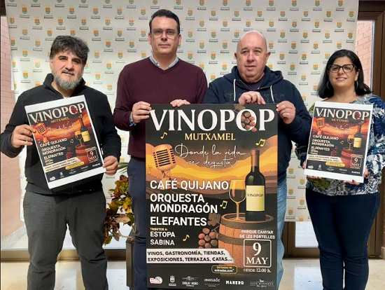 Mutxamel presenta Vinopop, una experiencia que une música, vino y gastronomía y amplía su oferta cultural de calidad