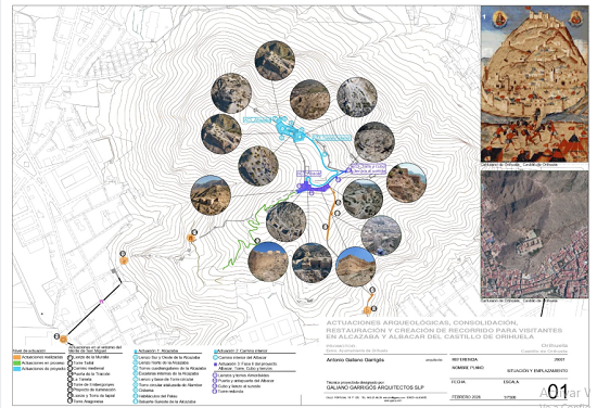 Orihuela solicita la subvención del 2% Cultural para la restauración del Castillo y las Murallas