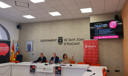 Sant Joan acogerá el 27 de febrero organiza la II Feria de Empleo y Talento dirigida tanto a jóvenes como a personas desempleadas de mayor edad y a emprendedores