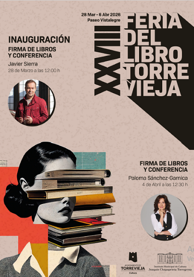 El Instituto Municipal de Cultura “Joaquín Chapaprieta” anuncia oficialmente el inicio del periodo de inscripción para la XXVIII Feria del Libro de Torrevieja