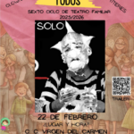 El Centro Cultural Virgen del Carmen de Torrevieja acoge este domingo, 22 de febrero a las 18:30 horas, una propuesta de clown para público familiar