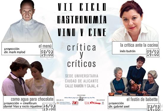 VII Ciclo gastronomía, vino y cine 2026: “crítica y críticos”