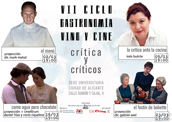 VII Ciclo gastronomía, vino y cine 2026: “crítica y críticos”