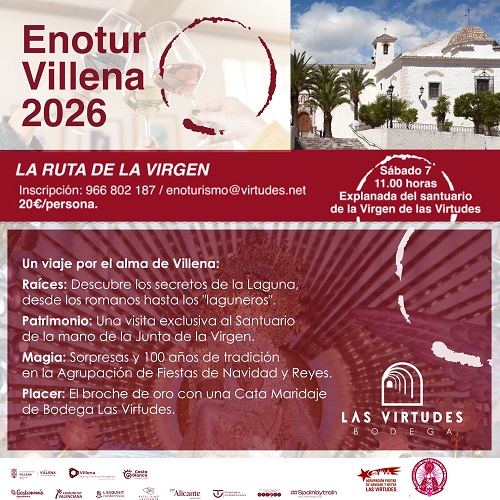 Ruta del Vino de La Virgen de las Virtudes en Villena
