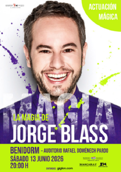 El espectáculo de magia de Jorge Blass llega el 13 de junio al Centro Cultural de Benidorm