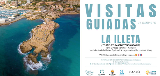 Turismo de El Campello organiza visitas guiadas especiales a la Torre de La Illeta y el yacimiento arqueológico para Semana Santa