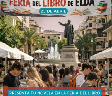 La Concejalía de Cultura de Elda abre el plazo para que los escritores, escritoras y librerías de la ciudad se inscriban en la Feria del Libro que se celebrará el próximo 25 de abril