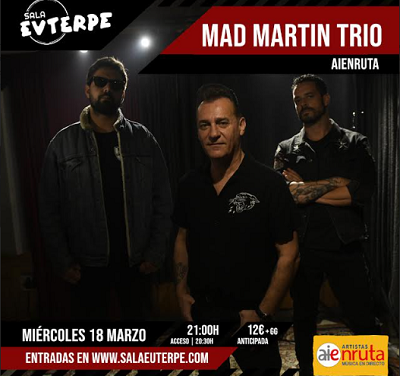 Sense pla per a aquest pont? Sala Euterpe et porta els millors concerts amb Mad Martin Trio, Luis Fercán i Veladura