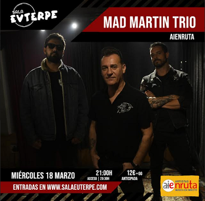 ¿Sin plan para este puente? Sala Euterpe te trae los mejores conciertos con Mad Martin Trio, Luis Fercán y Veladura