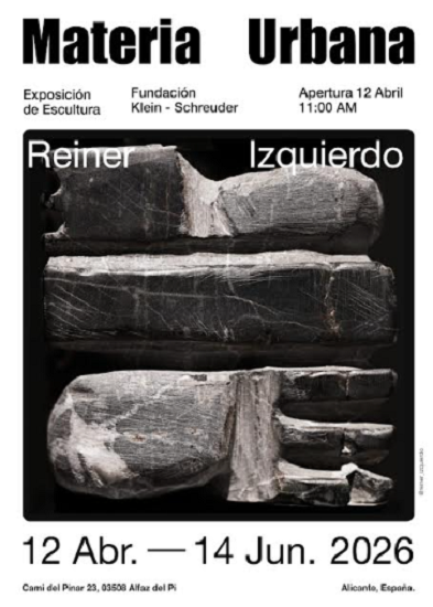 El artista Reiner Izquierdo inaugura el domingo la exposición ‘Materia Urbana’ en el Jardín Klein-Schreuder de l’Alfàs del Pi