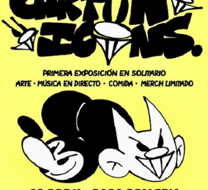 POMI240 debuta en Elche con CARTOON ICONS, una fusión de arte, música y cultura urbana
