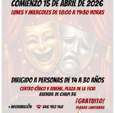 El Ayuntamiento de Elda pone en marcha una nueva edición del Taller de Teatro Joven para promover la creatividad y el talento juvenil