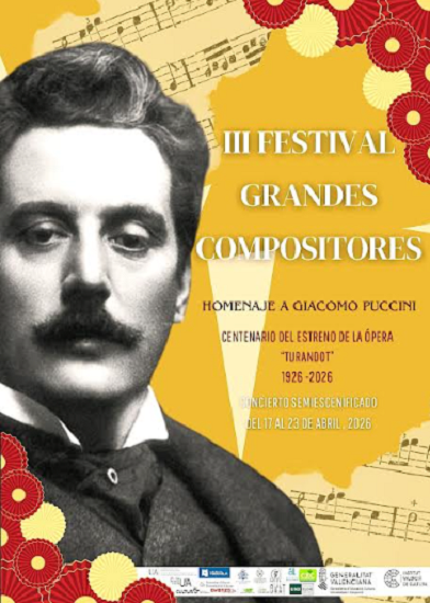 El III Festival Grandes Compositores conmemora el centenario de Turandot con tres representaciones en Orihuela, Torrevieja y Elche