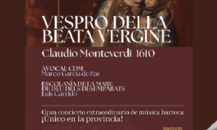 L’Orquestra Capella de Ministrers presenta l’obra mestra del barroc “VESPRO DELLA BEATA VERGINE” (1610), de Claudio Monteverdi, en un concert únic a la província a l’Auditori Internacional de Torrevella