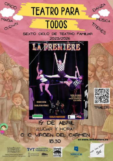 El Centro Cultural Virgen del Carmen celebra el día mundial del circo con el espectáculo “LA PREMIERE”