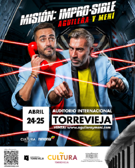 El humor de Aguilera y Mení, la danza de “Fantasía Española” y la comedia “Locuras paralelas” protagonizan la agenda cultural del fin de semana en Torrevieja
