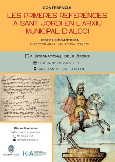 El Archivo Municipal de Alcoy celebra el Día Internacional de los Archivos con una conferencia sobre la devoción a San Jorge