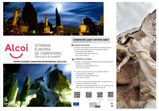 Alcoy participa en la Semana Europea de los Cementerios Significativos con un programa que destaca el patrimonio bajo el lema «Educación de calidad»