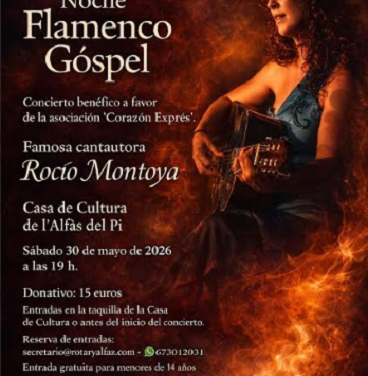 ‘Noche de Flamenco Góspel’ en l’Alfàs organizada por el Rotary Club Internacional