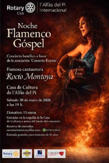 ‘Noche de Flamenco Góspel’ en l’Alfàs organizada por el Rotary Club Internacional