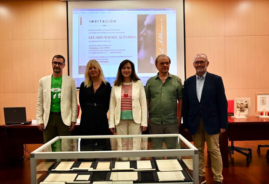 El Archivo Histórico Provincial se hace cargo de la custodia de buena parte del legado de Altamira, incluida correspondencia con el Ayuntamiento de El Campello