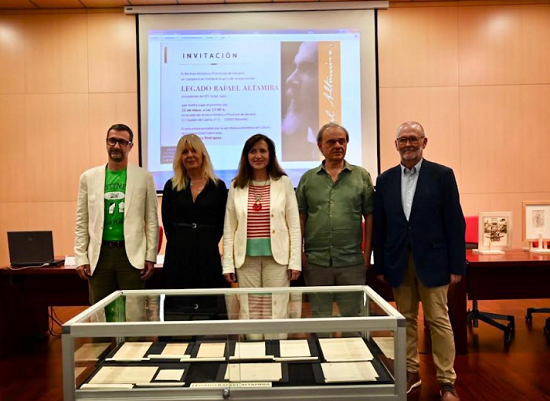 El Archivo Histórico Provincial se hace cargo de la custodia de buena parte del legado de Altamira, incluida correspondencia con el Ayuntamiento de El Campello