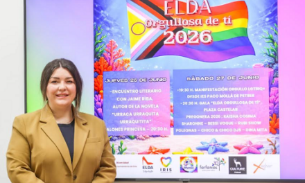 Elda es converteix en referent de convivència amb una nova edició de ‘Elda Orgullosa de Tu’ que enguany comptarà com a pregonera amb l’artista multidisciplinària eldense Raisha Cosima