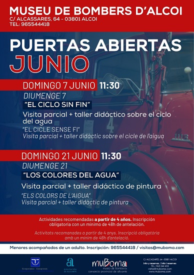 Puertas abiertas de junio en el Museo de Bomberos de Alcoy