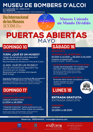 Puertas abiertas mayo del Museo de Bomberos de Alcoy
