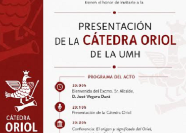 La Cátedra Oriol de la UMH inicia su andadura para impulsar el estudio, la divulgación y la proyección del principal símbolo identitario de Orihuela