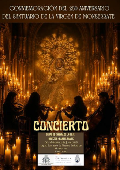 La Concejalía de Turismo de Orihuela conmemora el 250 aniversario del Santuario de Nuestra Señora de Monserrate con un concierto a la luz de las velas