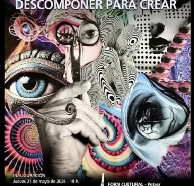 El Forn Cultural acoge desde hoy la exposición de collage “Descomponer para crear”, de Eliseu Amat