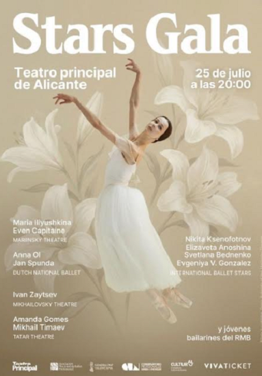 Stars Gala vuelve al Teatro Principal con las principales figuras del ballet, incluida la primera bailarina del Mariinsky