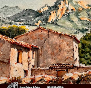 El Centro Cultural de Petrer acoge una exposición de acuarelas del artista local Miguel Bellot “Maykel”