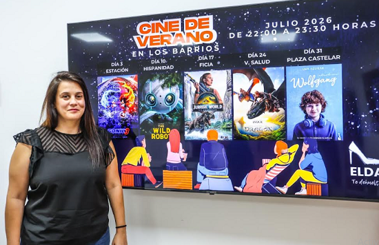 El cine de verano regresa a los barrios de Elda en julio con una programación que incluye películas infantiles y para todos los públicos