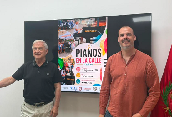 Elda volverá a convertirse en un gran escenario musical al aire libre con la celebración de la segunda edición de ‘Pianos en la Calle’  