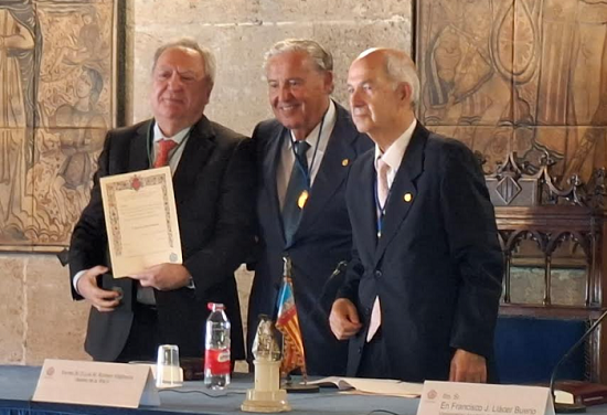 Juan José Sánchez Balaguer pide el apoyo de la RACV para convertir el casco histórico de Orihuela en DistritoCultural con un Campus Creativo