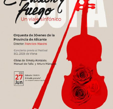 En La Nucía, Pasión y fuego: Un Viaje Sinfónico. Concierto previo al Festival SCL de Viena