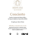 El compositor y director italiano Marco Frisina dirigirá a la Capella y la Escolanía del Misteri d’Elx en el concierto de clausura del XXV aniversario UNESCO